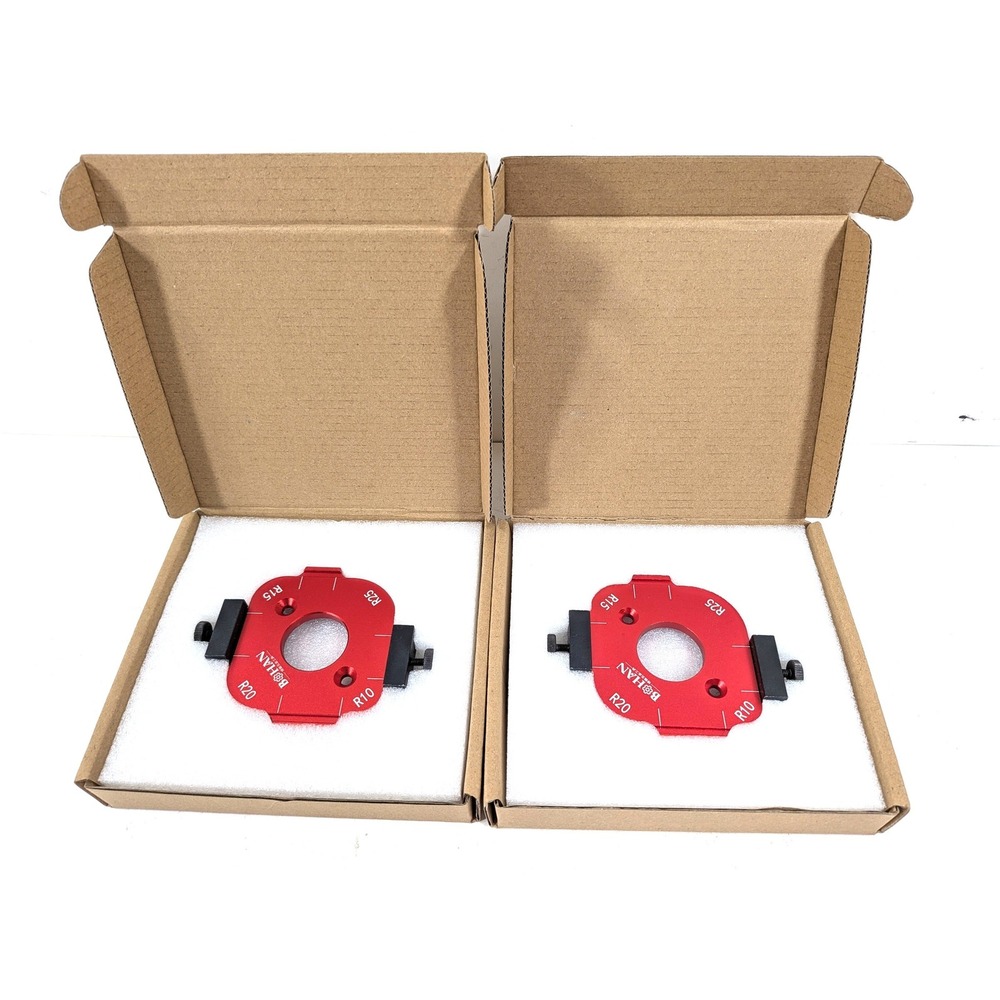 2‎ Bohan Aluminum Radius Corner Jig Woodworking Router Template R10 R15 R20 R25